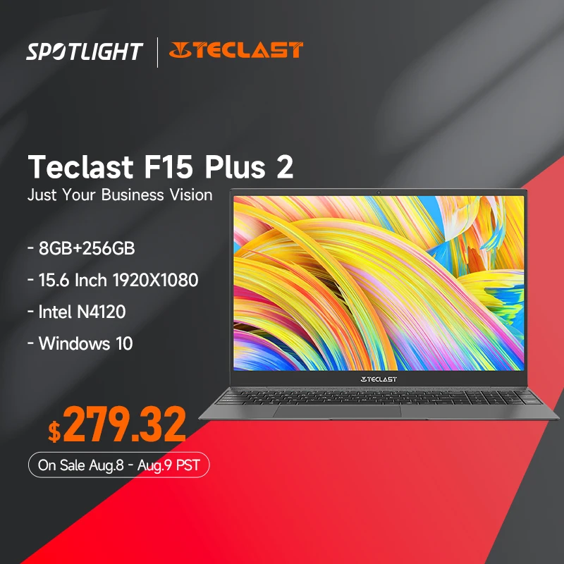  Teclast F15 Plus 2 ноутбук с 15,6-дюймовым дисплеем, процессором Intel Gemini Lake Refresh, ОЗУ 8 Гб, ПЗУ 15,6 ГБ, 256x1,65 
