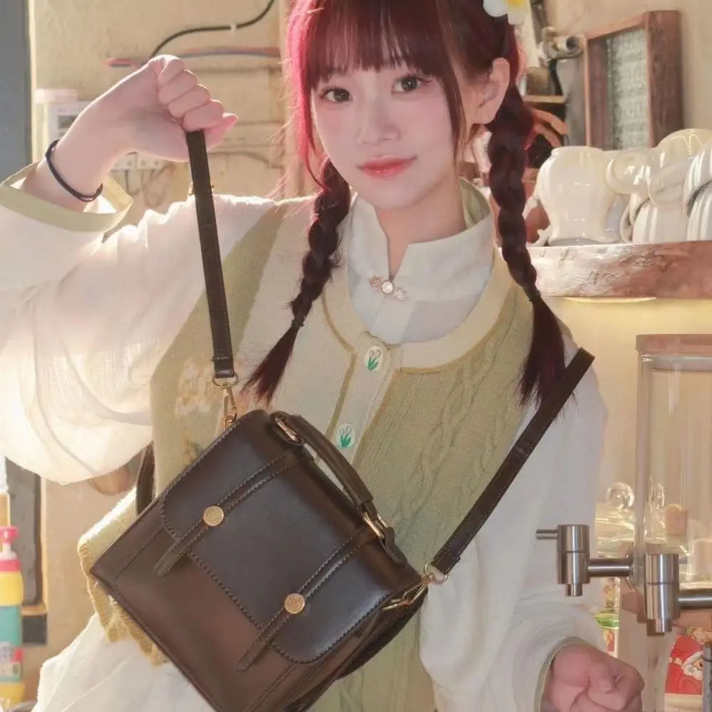 

Женская сумка, американский ретро рюкзак с пряжкой, модный рюкзак в британском стиле, рюкзак в студенческом стиле