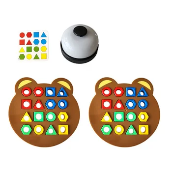 Montessori Color Sensory Puzzle para crianças, brinquedos educativos de aprendizagem para crianças, brinquedo de correspondência para meninos e meninas, forma geométrica