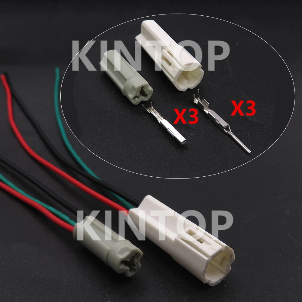 

1 Set 3 Pins N3810-9903 Automobile Wire Connector with Cables N3820-9930 Car Cable Harness Power Socket