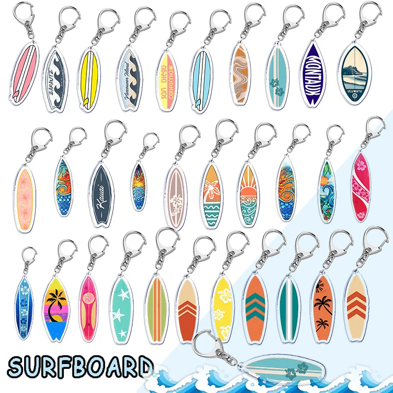 WavesSurfingSurfboardKeychainsforAccessoriesBagBicyclePendant