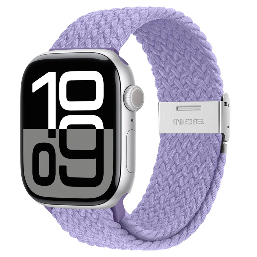 Braided Loop Nylon Elastic Bracelet Strap