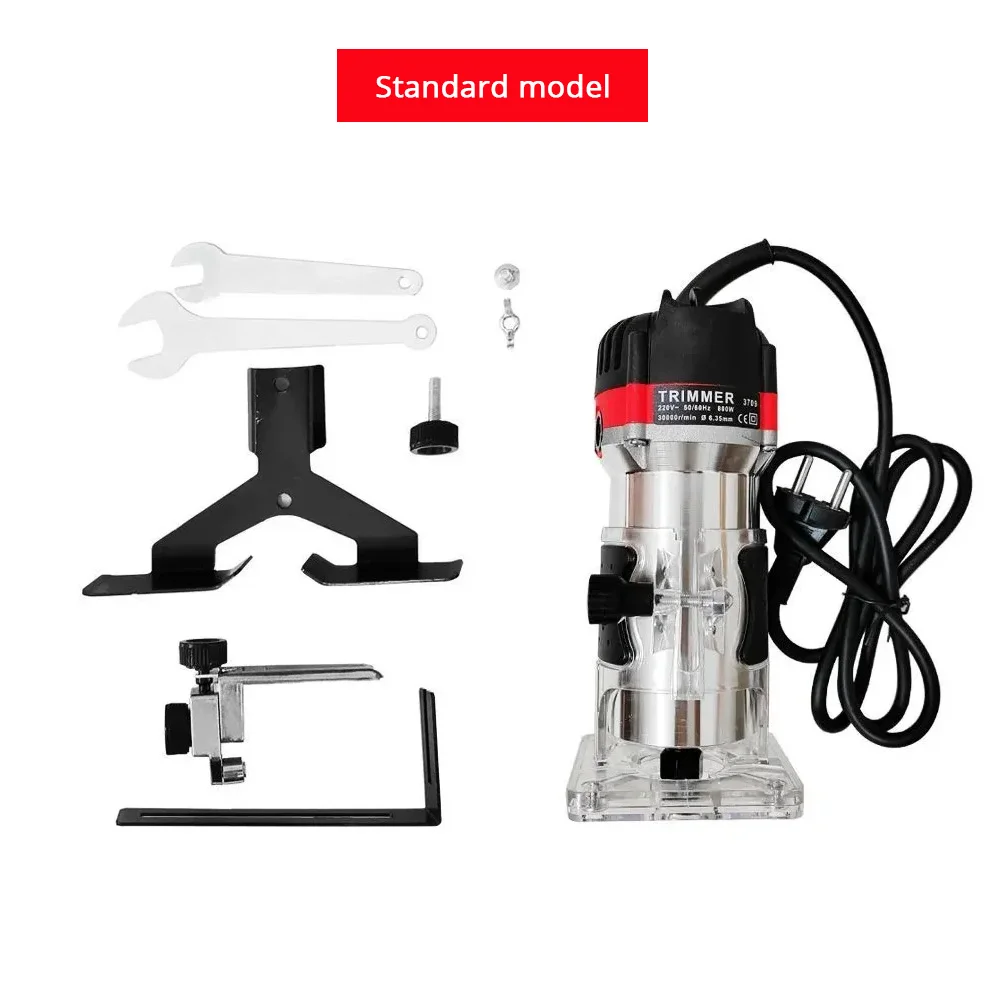 Compact Router Tools for Woodworking,110v/220v Fixed Base Wood Router 65mm Electric Milling Machine Palm Laminate Trimmer