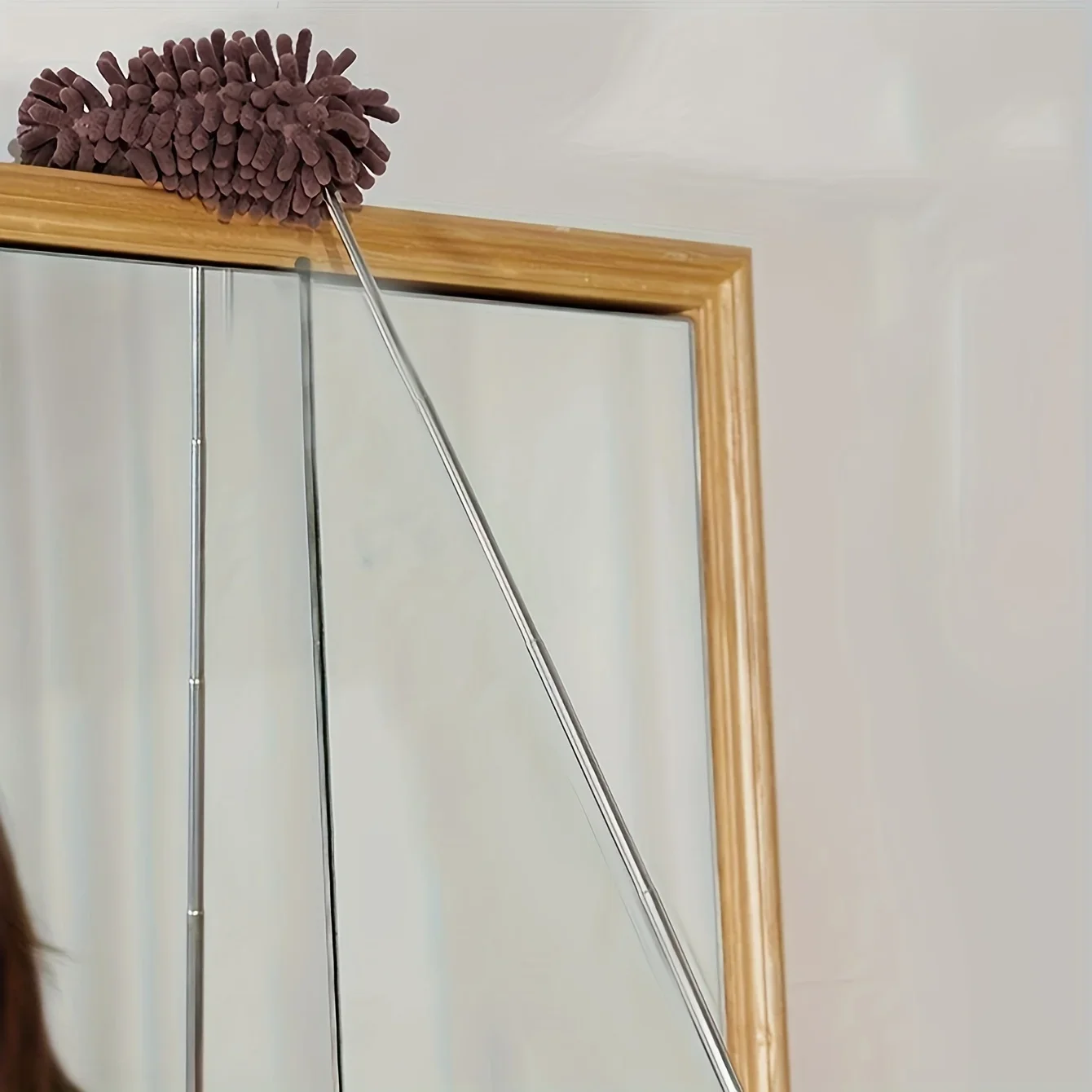 1pc-Telescopic Washable Dust Collector Suitable for Bedrooms and Living Rooms Detachable Cleaning Tool with Telescopic Rod