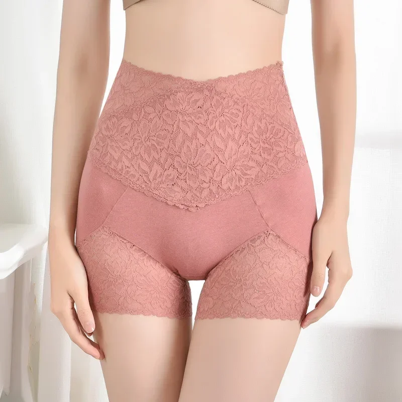 Safety Short Pants Women Seamless Underwear Sexy Lace Shorts with High Waist Panties Shorts Hot Pants Shorty Cotton Boyshort