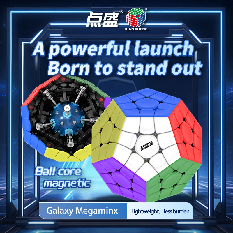 DianSheng Magnetic 2x2 3x3 Megaminxes Magic Cube 12 Faces Dodecahedron Puzzle Educational Toys Speed Cube For Children Gifts 2