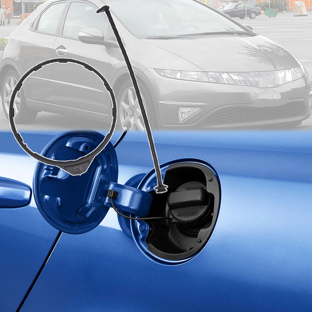 Fuel Tank Cap Filler Cable Rope Ring Petrol Tether For Honda Civic 8th 9th 2006-2015 fuel cap fuel tank cap