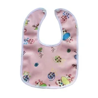 Bavoir imperméable à pression pour bébé, bavoir Super doux pour nouveau-né, serviette de salive en velours cristal 5