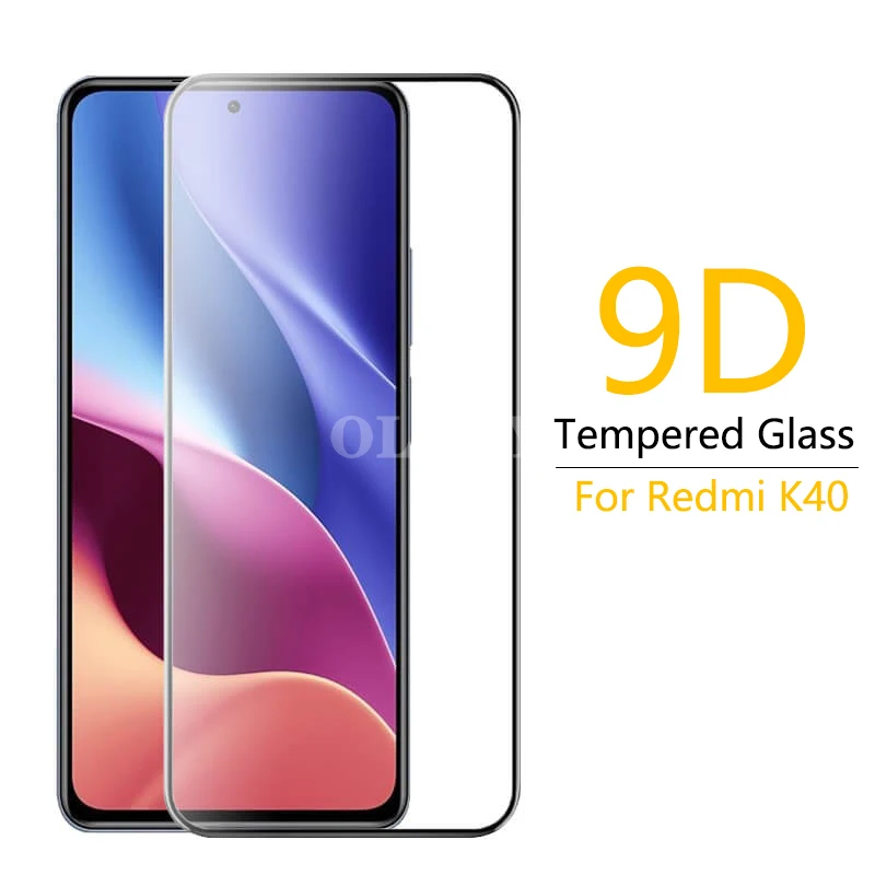 

1-3 Pieces 9D Glass Full Cover ScreenProtector on Redmi K40 k 40Pro Plus K40Pro+ 5G Tempered Glass Phone Safety Film on redmiK40