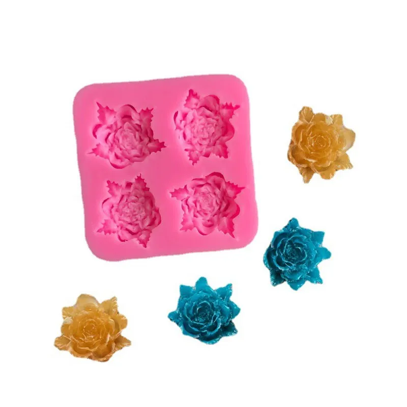 

Форма силиконовая для выпечки, 4 розы