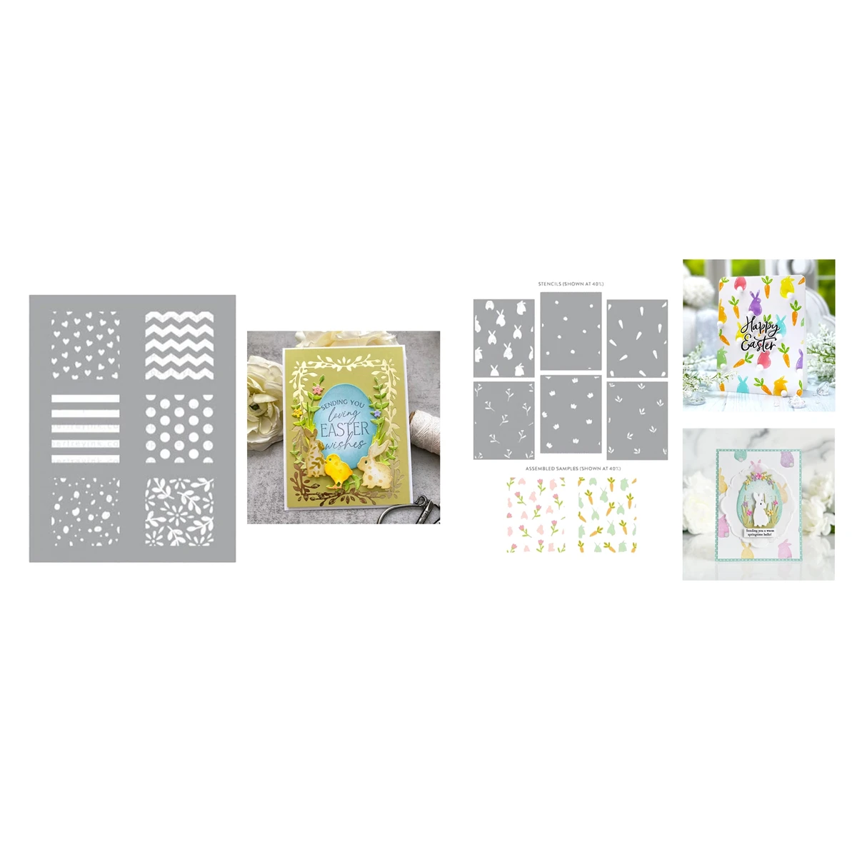 

Into the Blooms Spring Nest Bunnies Stencil New February 2024 Metal Cutting Dies Scrapbooking for Paper Making Frame Card Craft