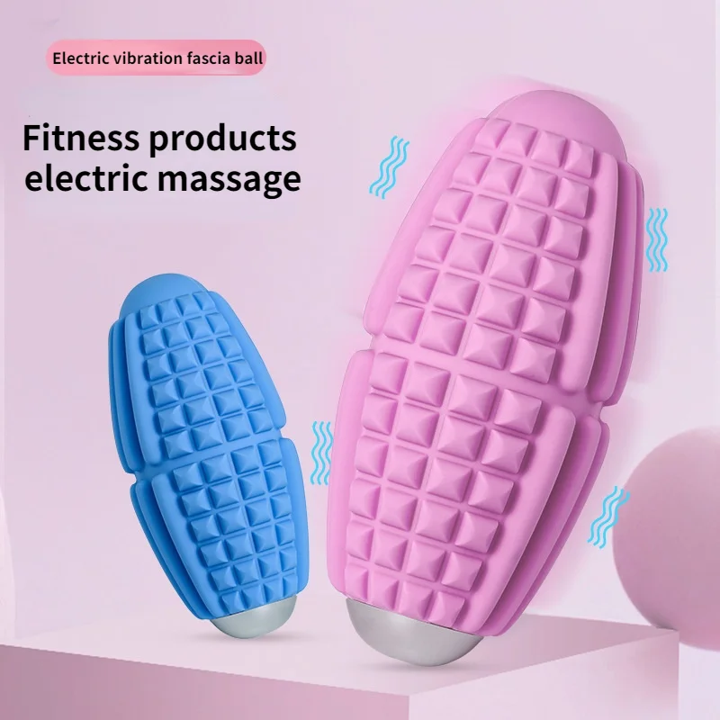 

Электрический массажный мяч для расслабления мышц, меридиановый мяч, оборудование для йоги, шеи, талии, Подошвенный Вибрационный мяч