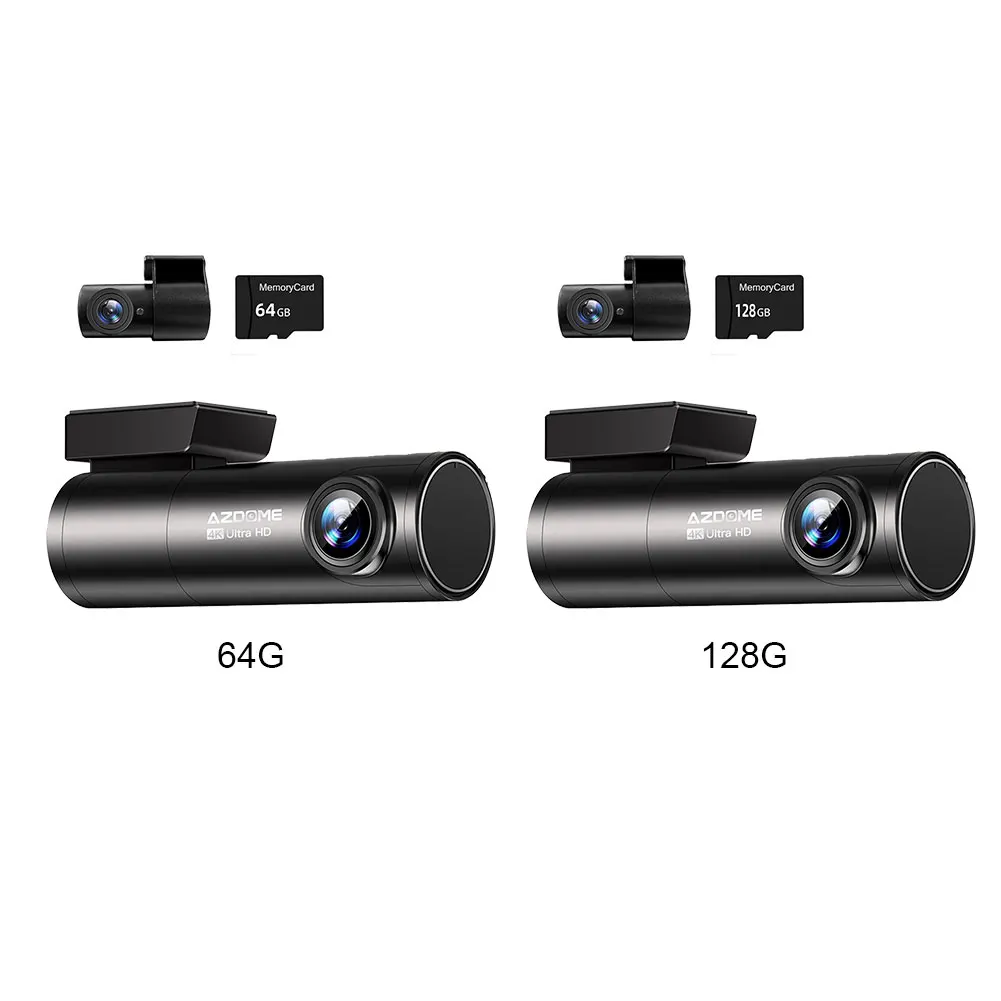 Azdome M300S Black Built In WiFi GPS 4K Ultra HD Front And Rear