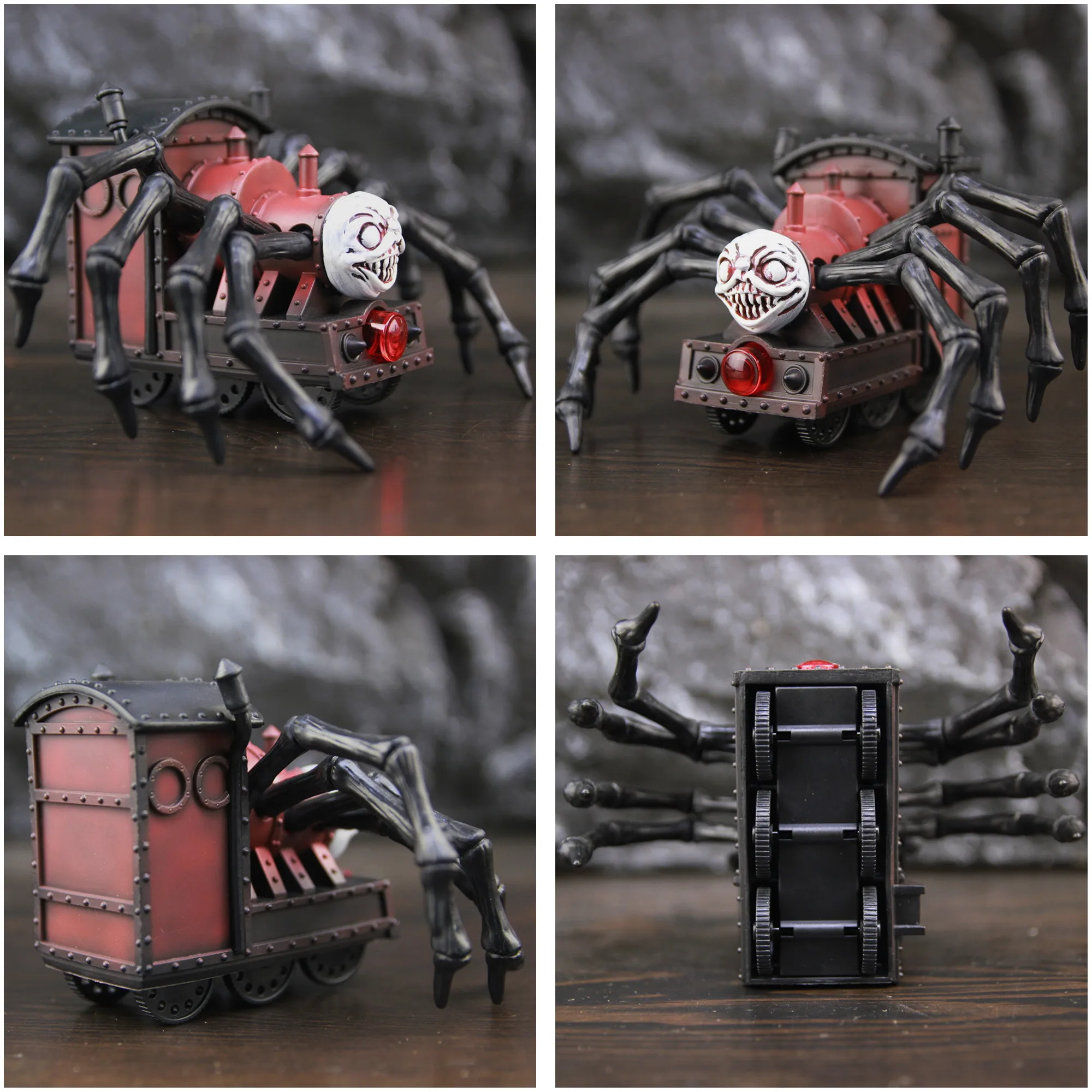 컬렉션 Choo Choo Charles 9cm 높이 액션 피규어 동상 입상 토마스 스파이더 기차 모험 공포 게임 장난감 인형 모델