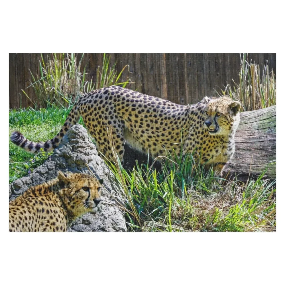 

Cheetah looking Cute Jigsaw Puzzle Personalized Gifts Jigsaw Pieces Adults Custom Gift Puzzle