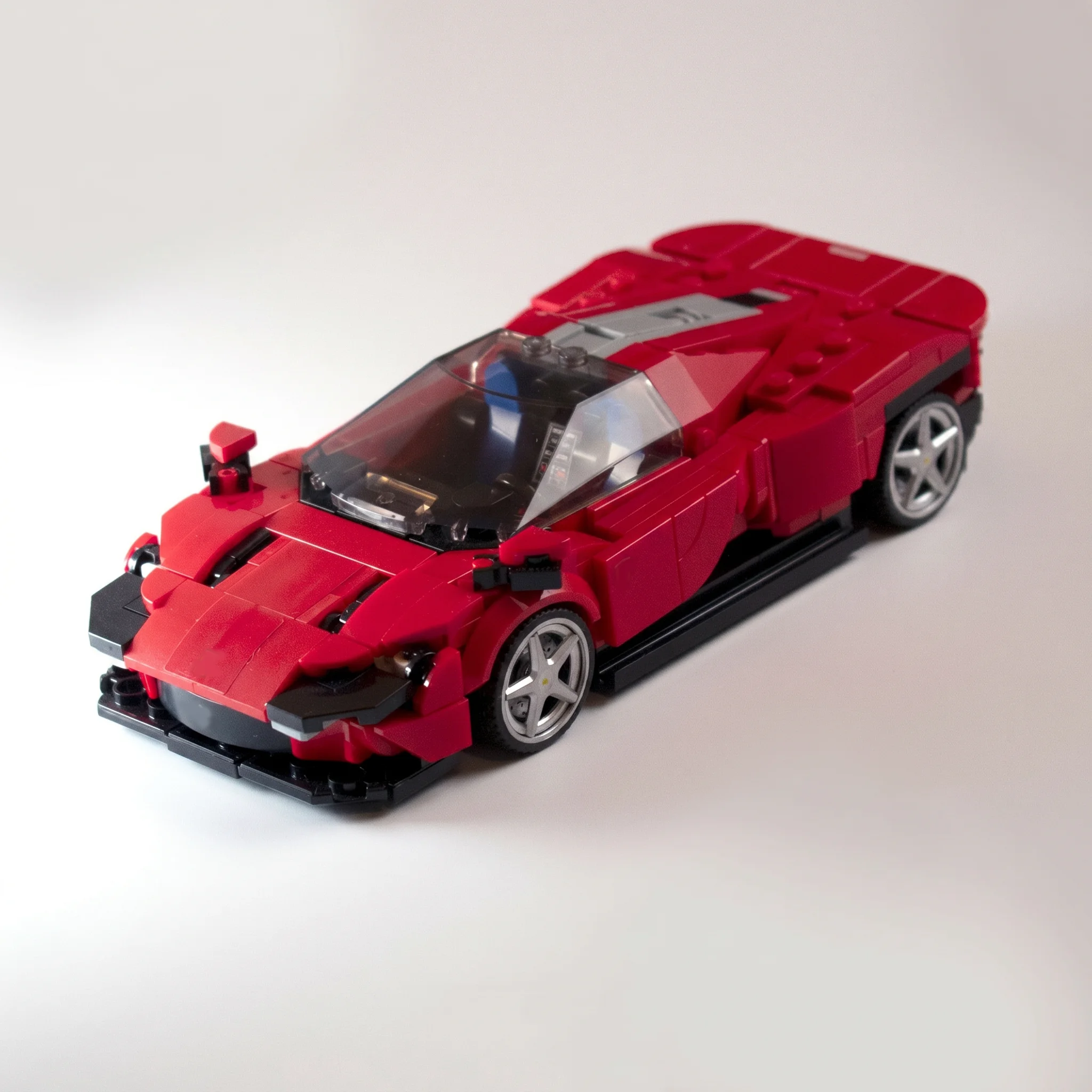 PolaDeer 459-teiliger MOC Sportwagen Daytona SP3 - Roter Champion-Rennwagen Bausteine Spielzeug Montagemodell Bausteine Kindergeburtstagsgeschenk