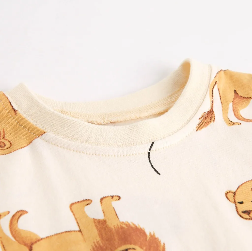 Sommer-Baby-Kurzarm-Strampler Niedliche Cartoon-Babykleidung für Jungen – Detail 9