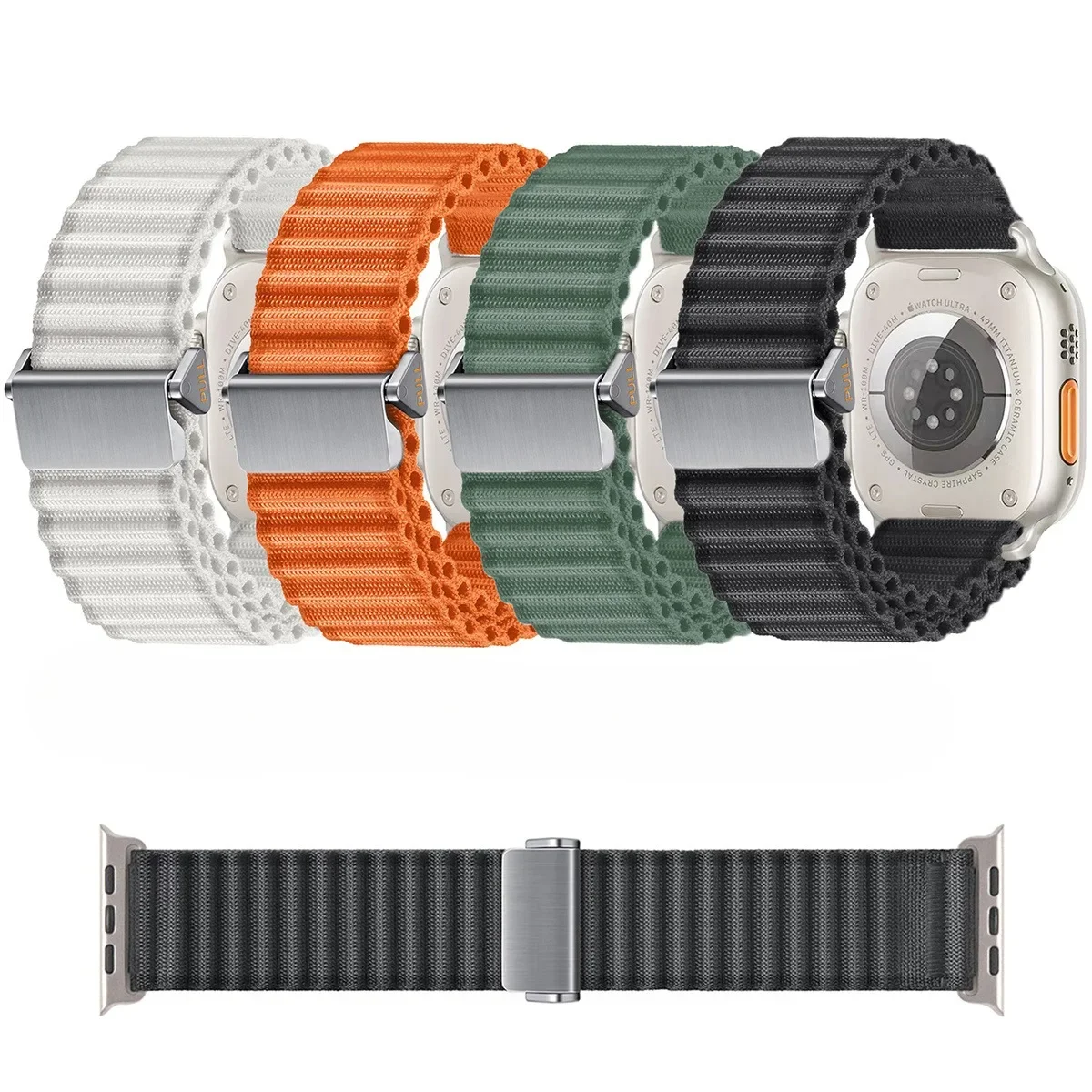 Correa de reloj de nylon para apple watch ultra 2 y series 10 9_voghion.com