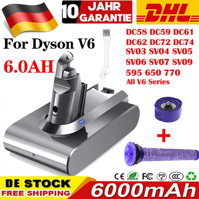 For Dyson V6 Cleaner Battery DC62 DC58 DC59 SV09 SV07 SV03 SV05 DC74 965874-02 V6 Fluffy V6 Trigger V6 Animal V6 Motorhea - AliExpress