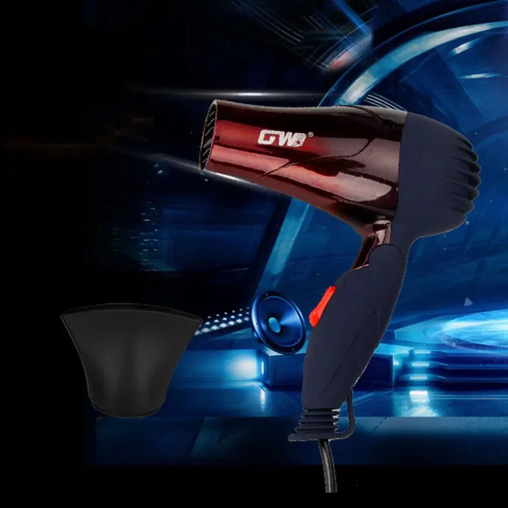 1500W Mini Portable Hair Dryer Compact Traveller Blower - GW-555 Foldable Low Power School Students Air Blower 3