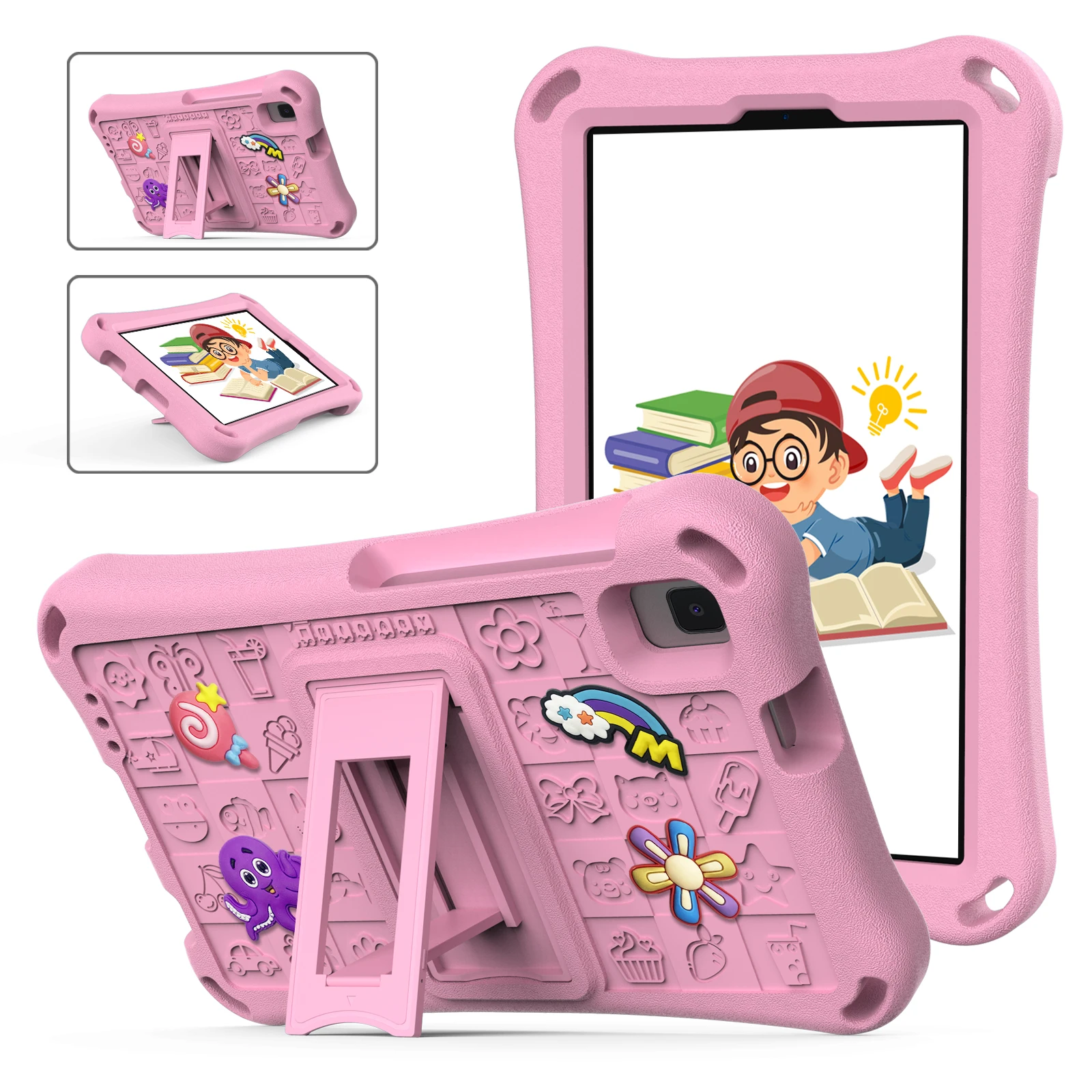 Kids Cartoon EVA Tablet Cover with Built-in Stand - Soft Protective Case