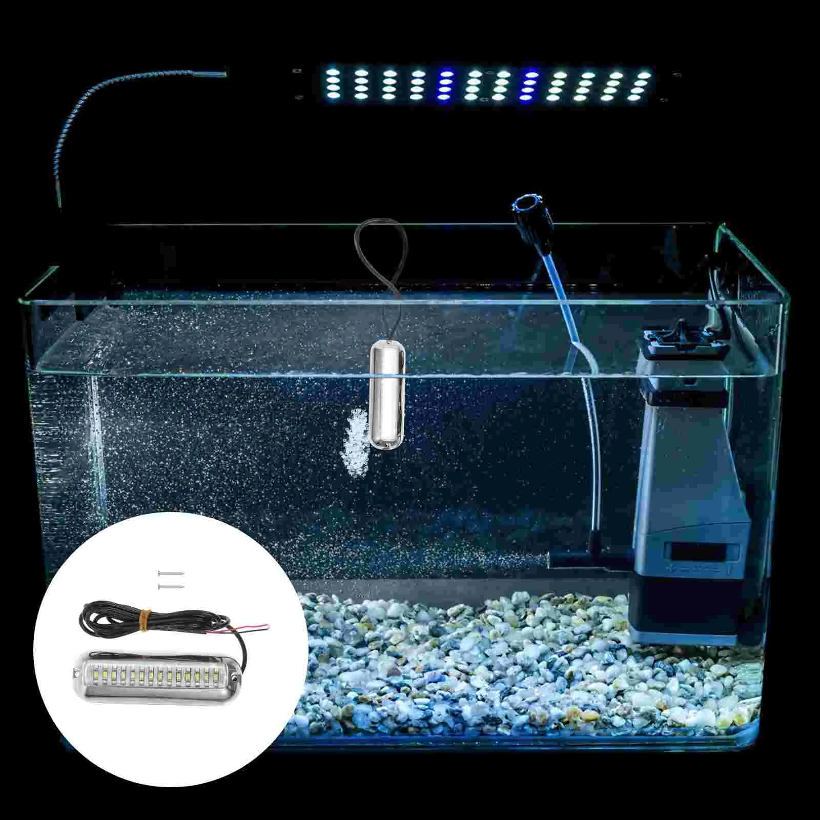 

Underwater Light Aquarium LED Boat Lamp for Marine Pontoon Waterproof Trim Ring