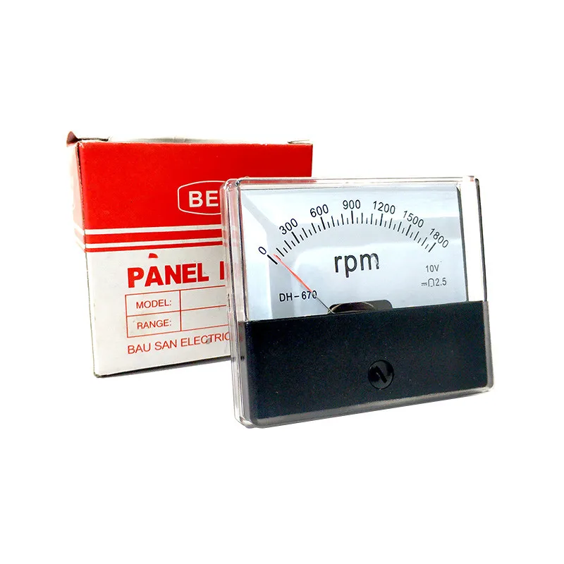 아날로그 속도계 패널 속도 계량기 가변 계량기 게이지, DH670, 1500rpm, 1800rpm