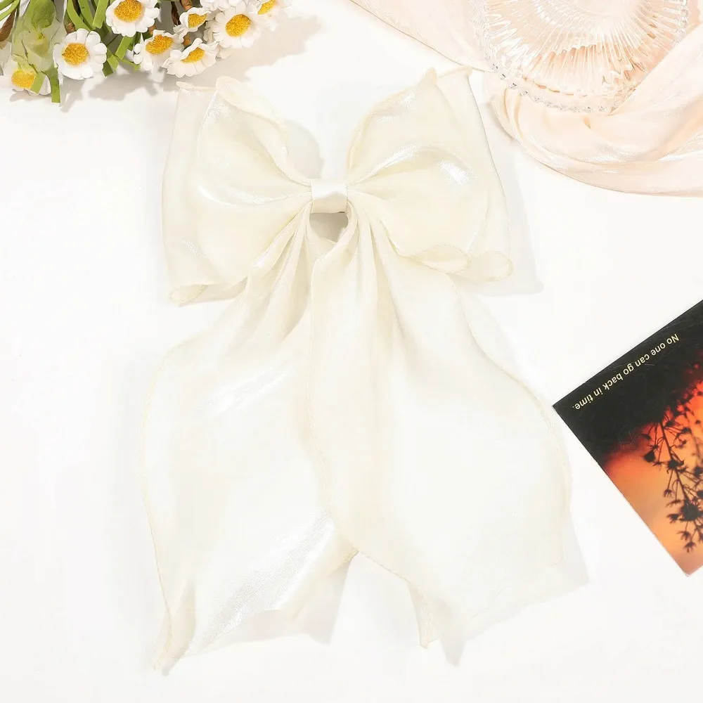 Elegant Pink and Purple Chiffon Bow Hair Clip – Perfect Gift Hair Accessory