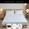 10% Silver Fiber Earthing Fitted Bed Sheets Conductive Grounded Bedsheet Anti-ESD Relieve Pressure Improve Health 1