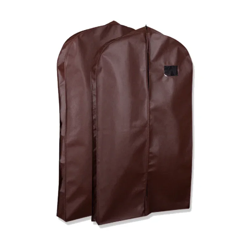 Clothes storage bag clothing dust cover garment covers widening non-woven fabric dust moisture proof for winter clothes fur coat