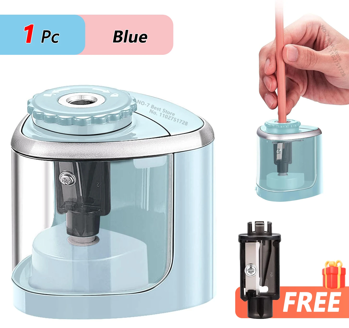 Electric Sharpener Desktop Automatic Pencil Sharpener Suitable To Pencils (6-8mm) for Students School Office Stationery Desktop