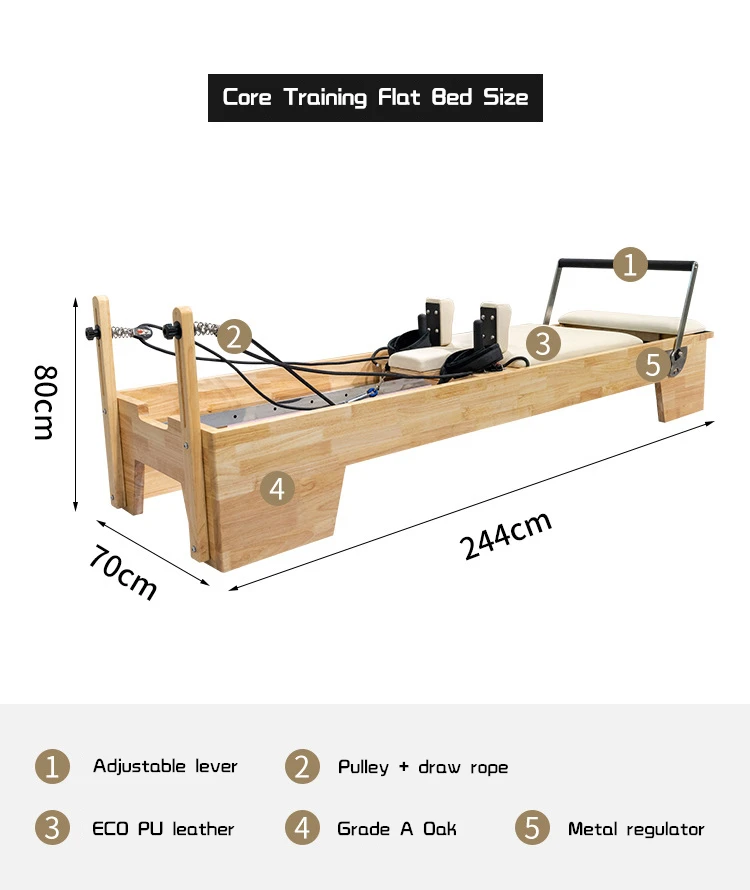 Gym Use Wooden Private Training Equipment Multi-Functional Wooden Pilates  Bed Pilates Reformer to Body Strength Exercise - China Foldable Pilates  Reformer and Pilates Reformer Used price