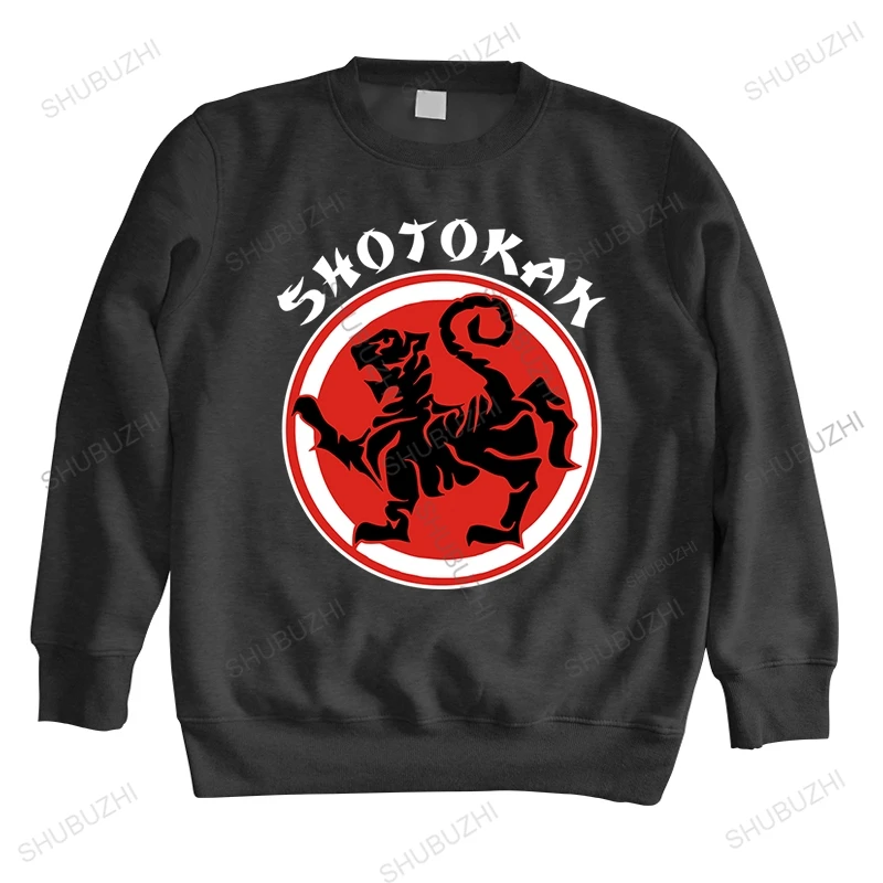 

homme brand autumn winter hoodie high quality sweatshirt New Karate Shotokan Tiger Logo man round neck long sleeve print hoody