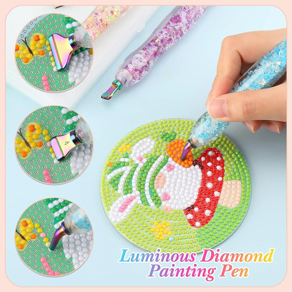 20pcs Diamond Painting Tools Set Drill Pen Glue DIY Rhinestone Picture Kit