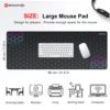 EXCO Gaming Mouse Pad Large with Stitched Edge Non-Slip Rubber Base Extended Desk Mat Keyboard Mousepad for Office Home Computer 5