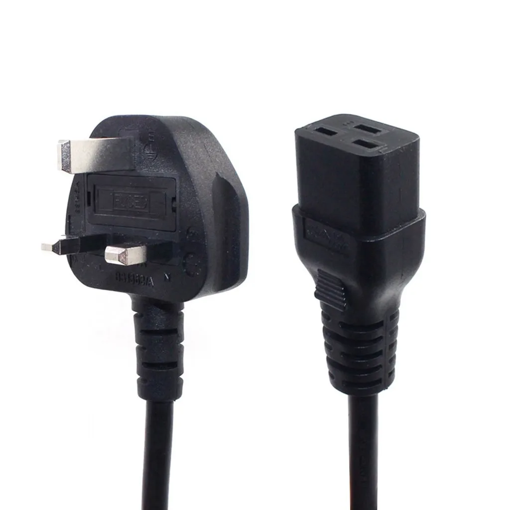 

BS Plug UPS Supply Power cord UK to IEC 320 C19 Power cables 16Ampers 1.8/3/5m line standard three-pin plug connection