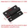 2pcs Door Hinges Cabinet Wooden Box Flat Hinge Adjustable Torque Damping Hinge Shaft Furniture Hardware Accessories 3