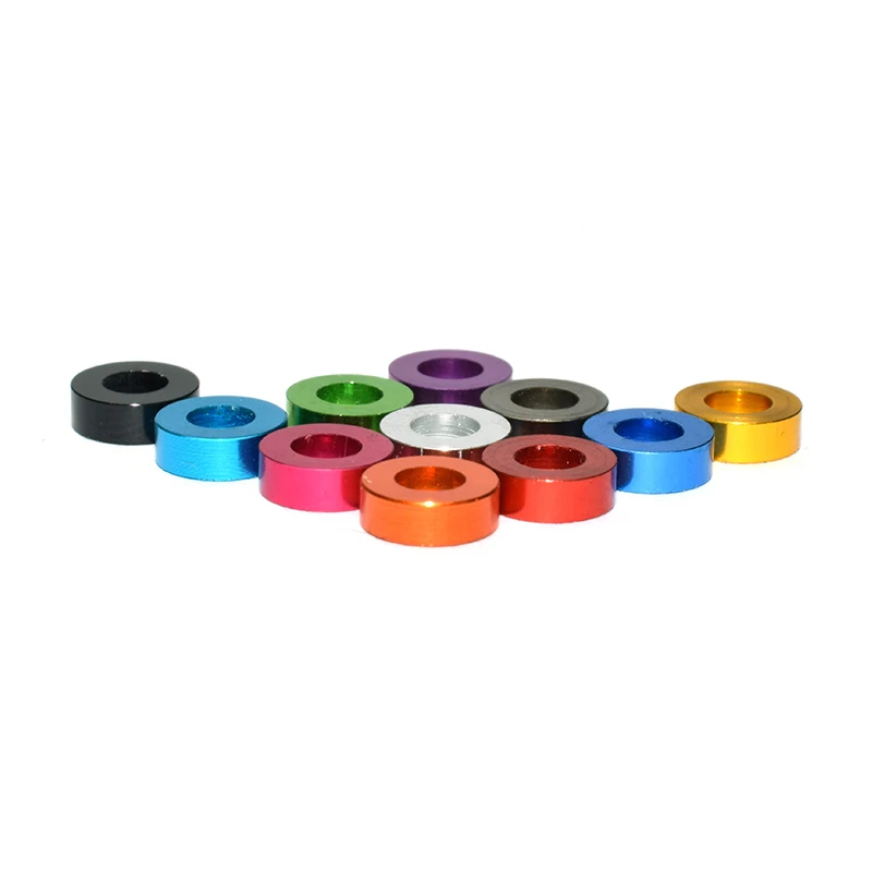 10-20pcs/lot Aluminum flat washer M3 M4 M5 M6 M8 M10 Multi-Color colourful Anodized Aluminum Flat Gasket washer for RC part aluminum flat washer