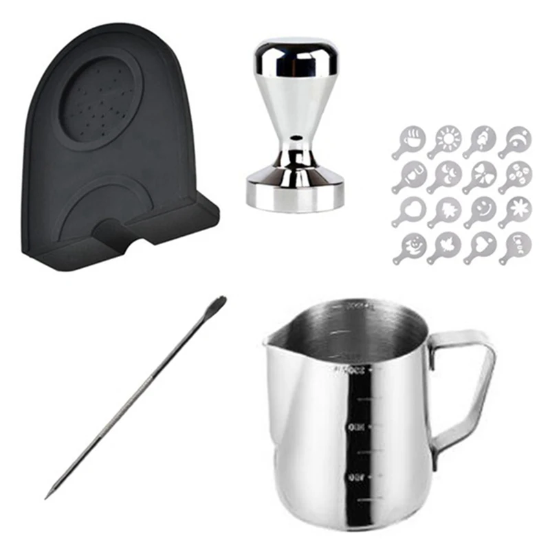 Set Of Espresso 58mm Coffee Tamper Mat Silicone Rubber Tampering Corner