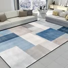 Modern Blue Geometric Carpets for Living Room Light Luxury Colour Rugs for Bedroom Decor Sofa Large Area Soft Lounge Floor Mat 1