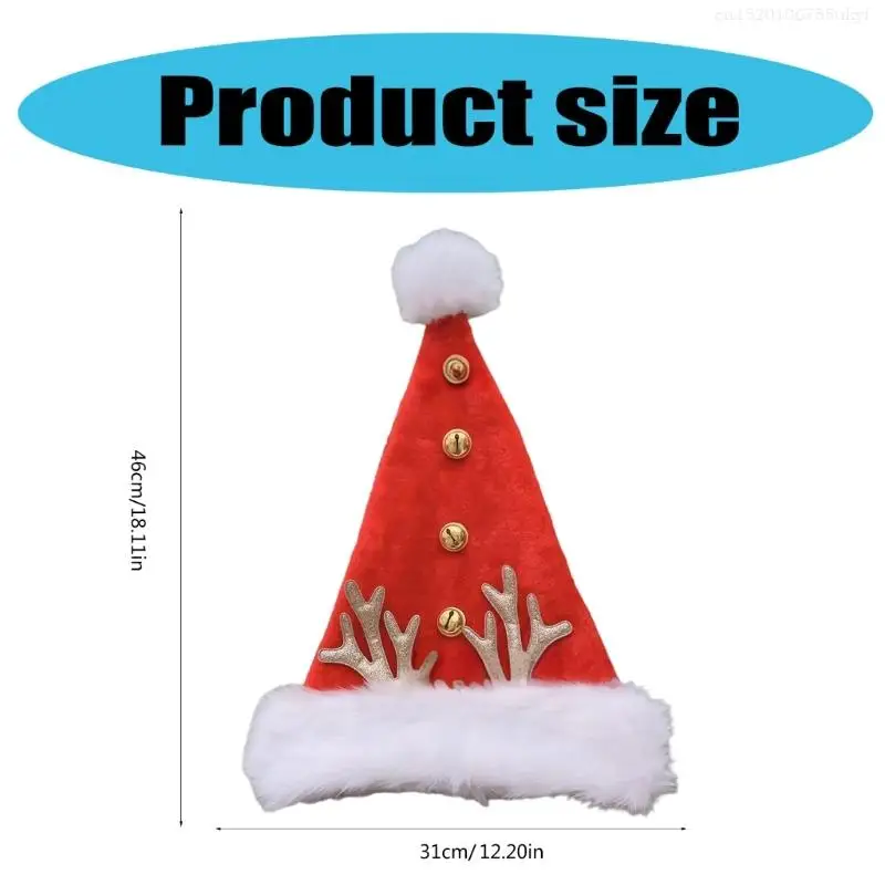 Christmas Hats Santa Hats Holiday Plush Hat Comfortable Unisex Designs Thick Classical Santa for Festival Party Supply