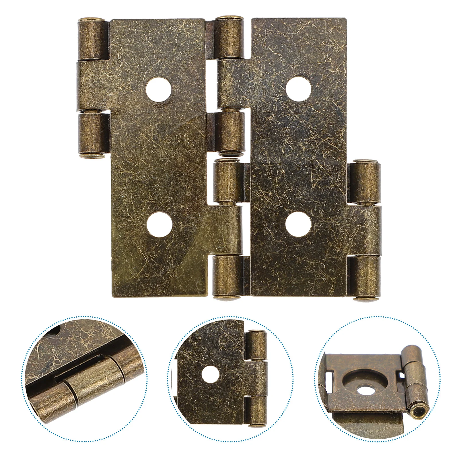 

10pcs Screen Gate Hinges Double Acting Hinges Folding Furniture Hinges for Home