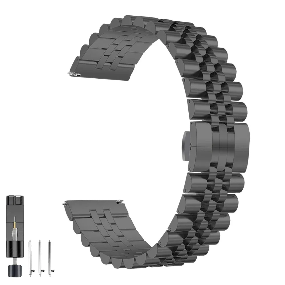 Stainless Steel Replacement Watch Strap - 20mm/22mm Bracelet Band