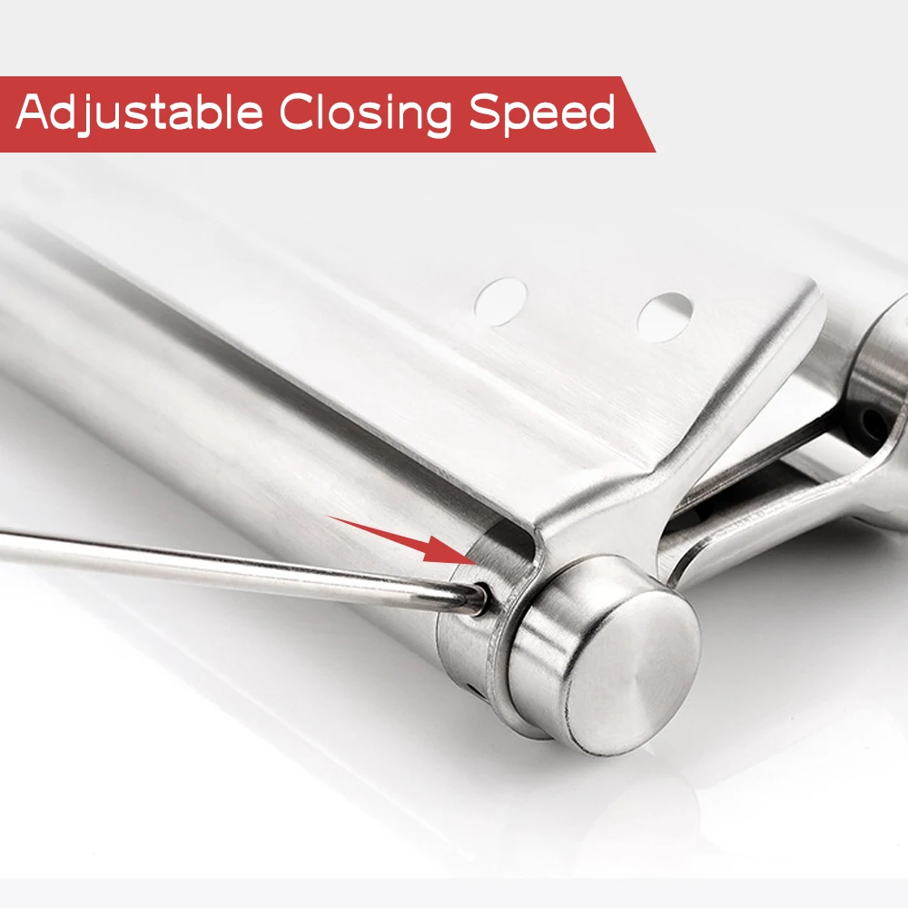 Free Door Hinge Double-sided Door Hinge Automatic Self Closing Stainless Steel Double Open Spring Fence Dedicated