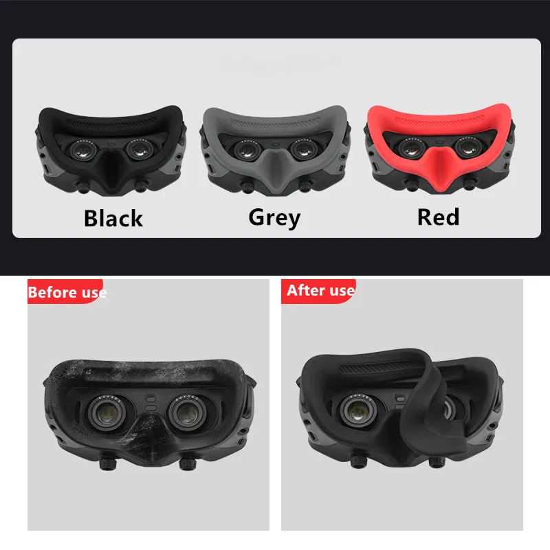 Flight Glasses Silicone Protective Cover Sweat -proof Non-slip Eye Mask Pad For DJI Avata Goggles 2 Drone Accessories