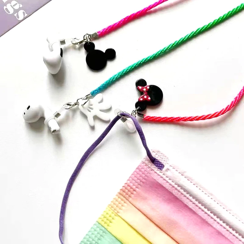 Face Mask Chain For Children Funny Cotton Glasses Lanyard Necklace Hangs Mouse Eyewear Chain Sunglasses Cord Jewelry Accessories