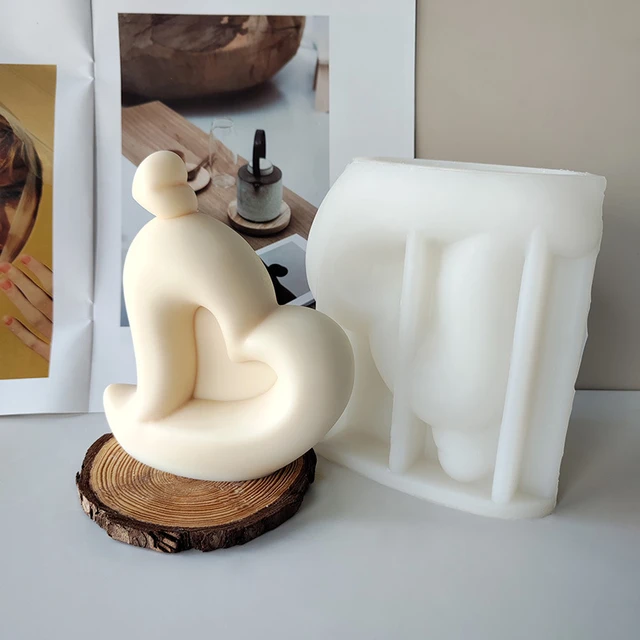 Moldes de silicona 3D para velas de silicona, moldes de jabón, moldes para  velas de boda, moldes de fondant, para cumpleaños, día de San Valentín