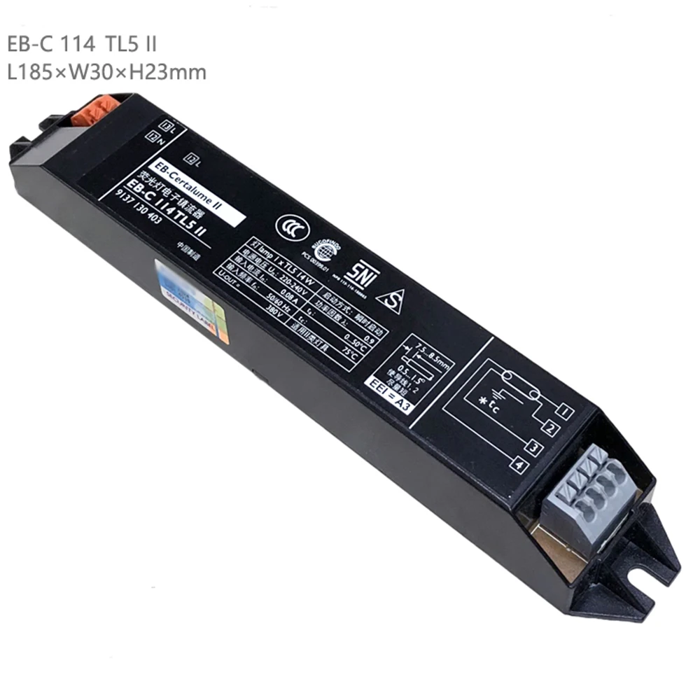 Originale Eb-C 114 Tl5 Ii Per Philips Reattore Elettronico Ad Alta Frequenza H Staffa Griglia Tubo Lampada Fluorescente (Uno Drag One)