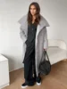 Bornladies Women Loose Quilted Jackets Parkas Winter Coats Oversized Warm Long Belt Puffer Jackets Ladies Cotton Padded Jacket 6