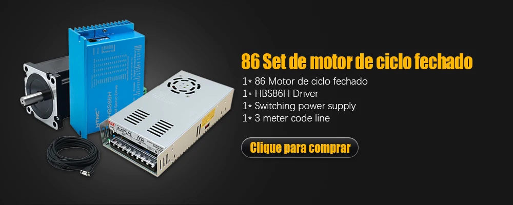 Description Picture 2 of itemSales Nema34 Close Loop Stepper Motor Kit 4.5 8.512Nm Powerful DC Engines +Driver HBS86H + AC 100-120V,200-240V Power Supply